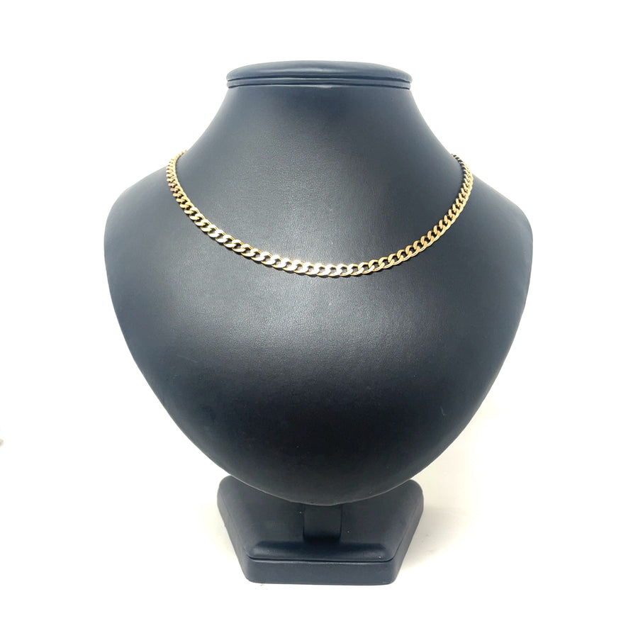 9ct Yellow Gold Curb Chain (18")
