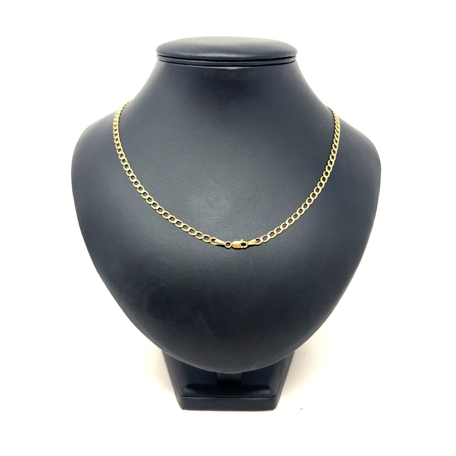 9ct Yellow Gold Curb Chain (19")