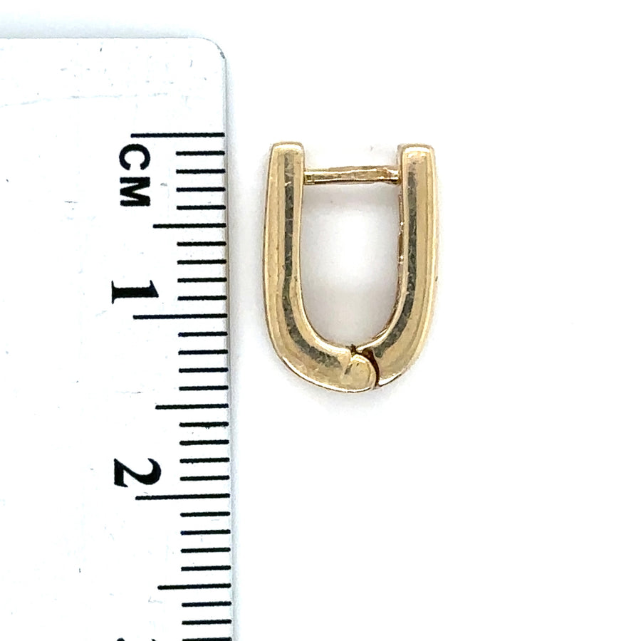 9ct Yellow Gold Small Huggie Hoop Earrings