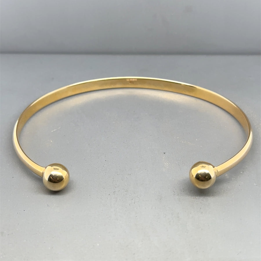 9ct Yellow Gold Torque Bangle