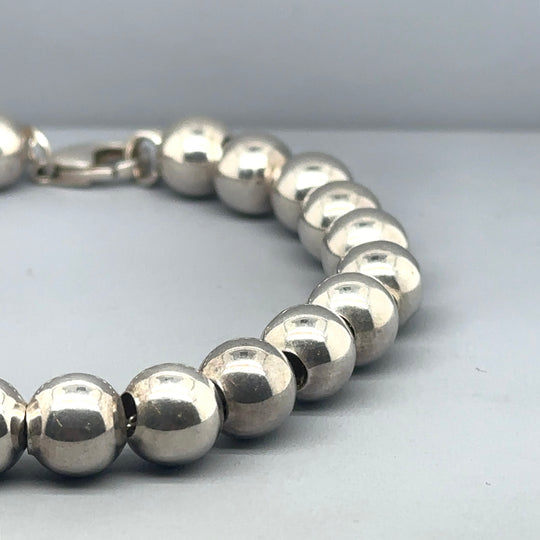 Sterling Silver Beaded Bracelet