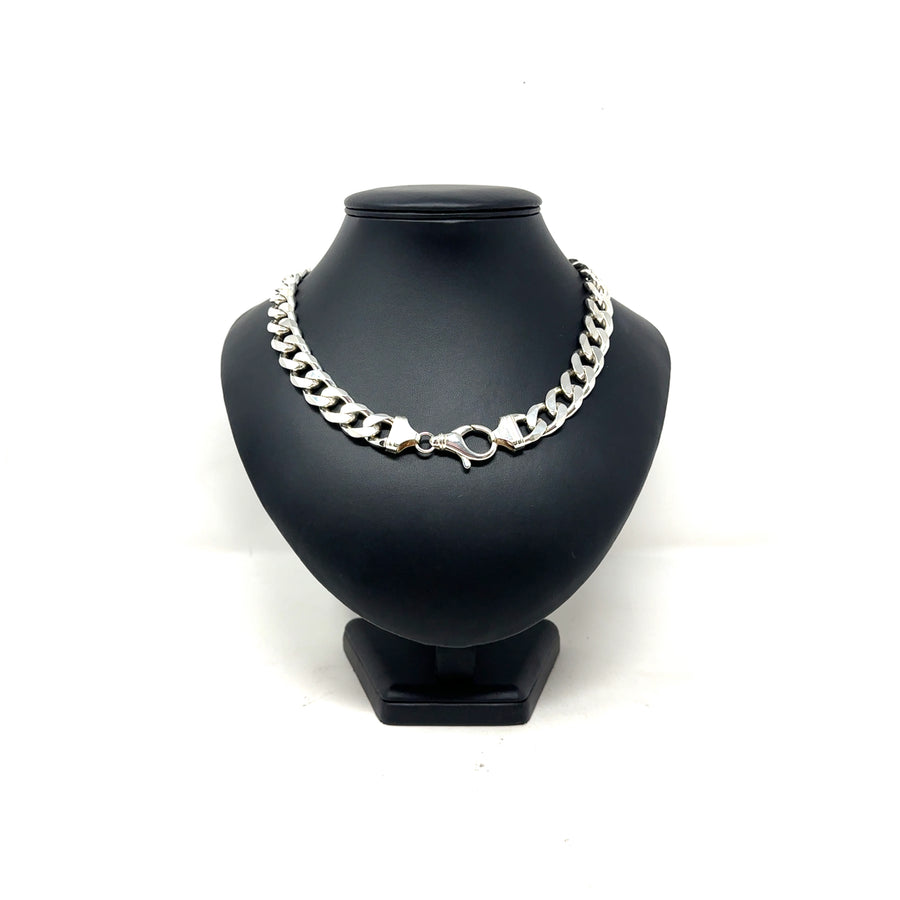Sterling Silver Heavy Curb Chain (23")