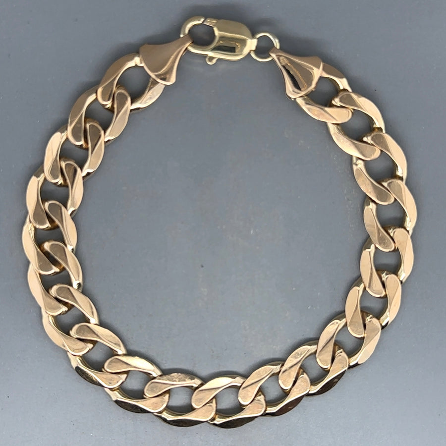 9ct Yellow Gold Curb Bracelet