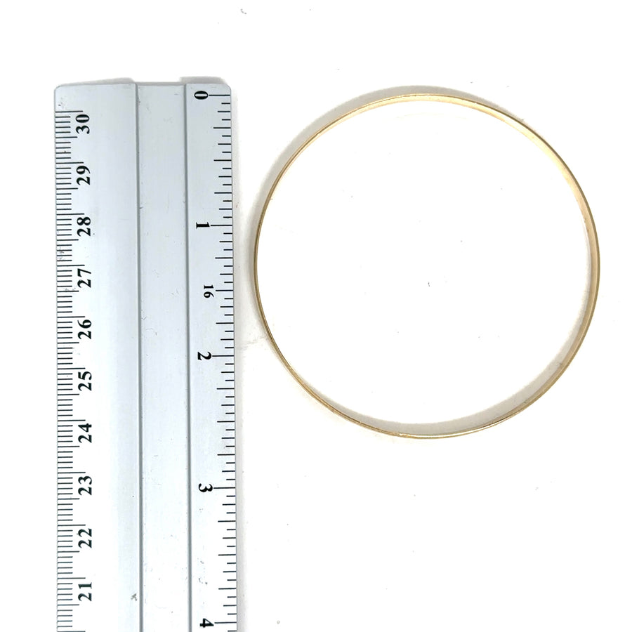 9ct Yellow Gold Patterned Bangle