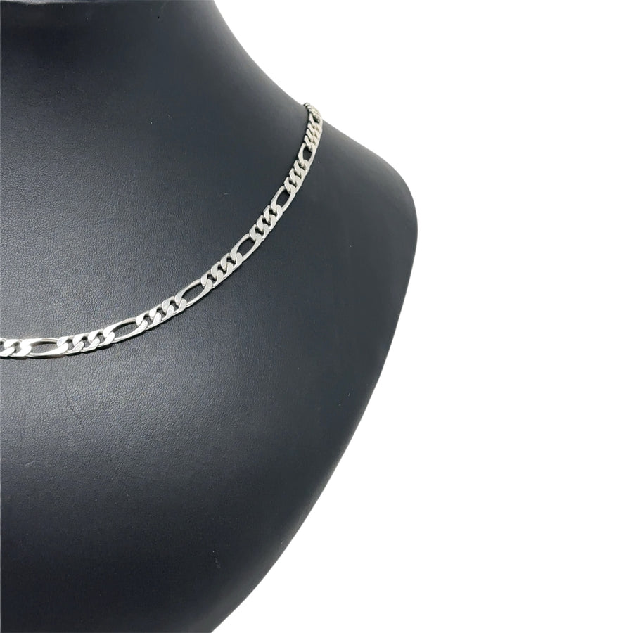 Sterling Silver Figaro Chain (24”)