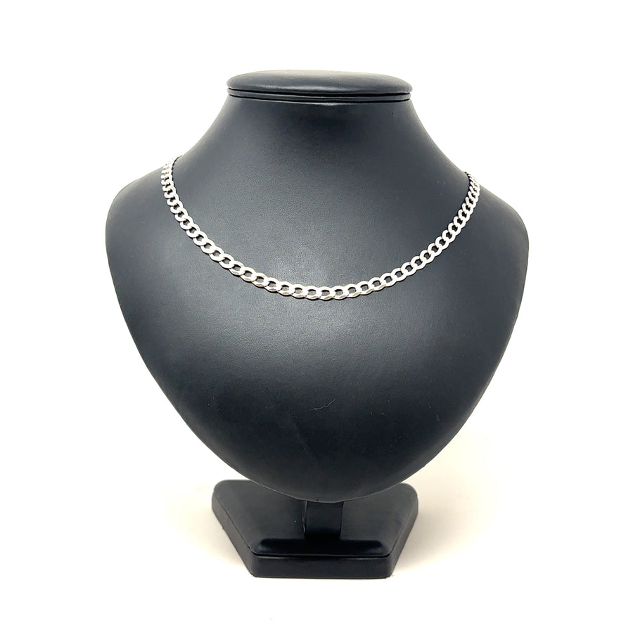 Sterling Silver Curb Chain (36")