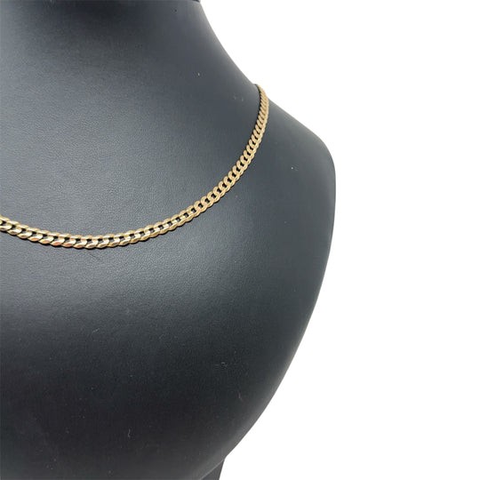 9ct Yellow Gold Curb Chain (22")