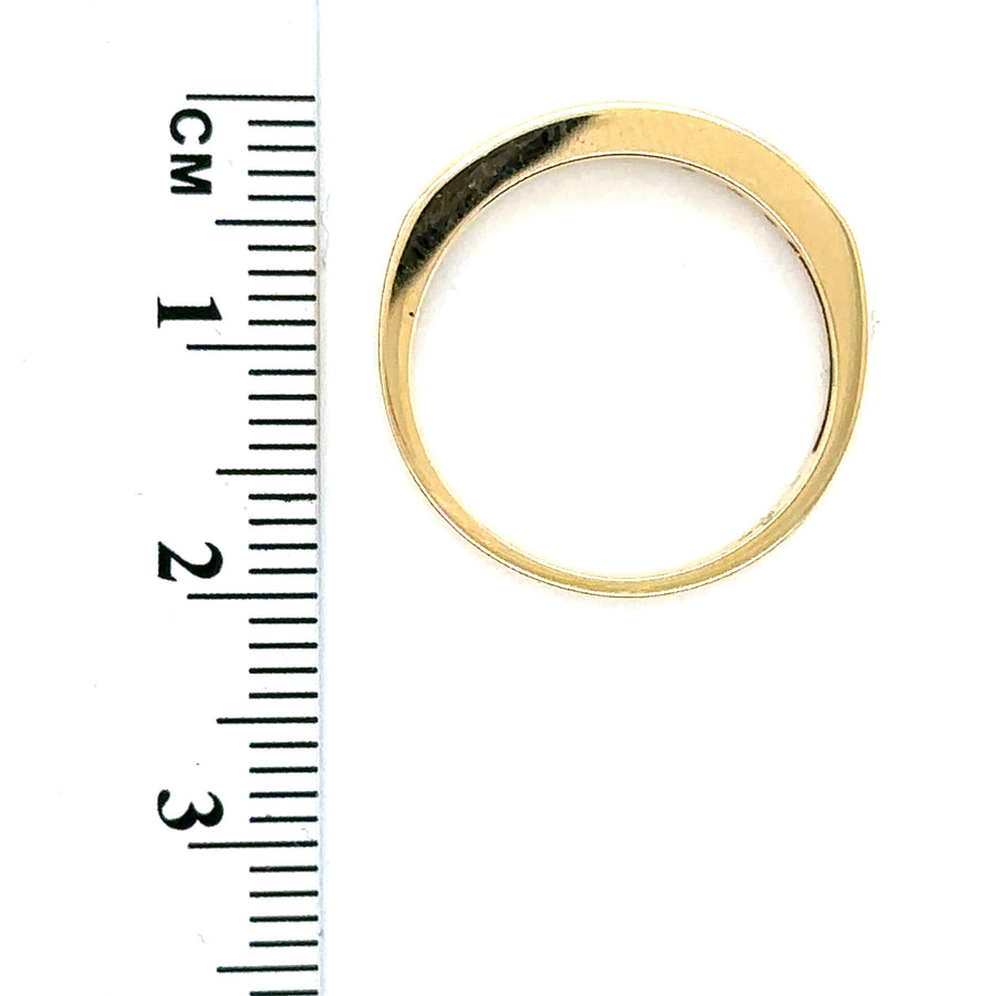18ct Yellow Gold Diamond Half Eternity Ring (c. 0.50ct) - Size L 1/2