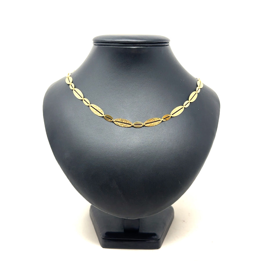 14ct Yellow Gold Fancy Necklace (22") NEW!