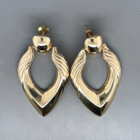 9ct Yellow Gold Fancy Drop Earrings