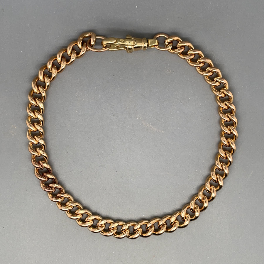 9ct Yellow Gold Curb Bracelet