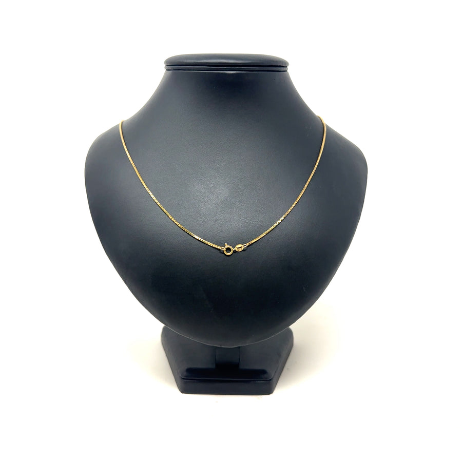 9ct Yellow Gold Box Chain (24")