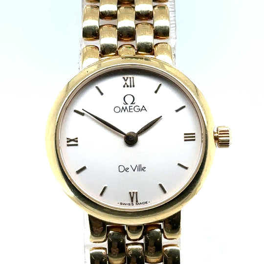 Pre-Owned 18ct Yellow Gold De Ville Omega Watch (Ladies)