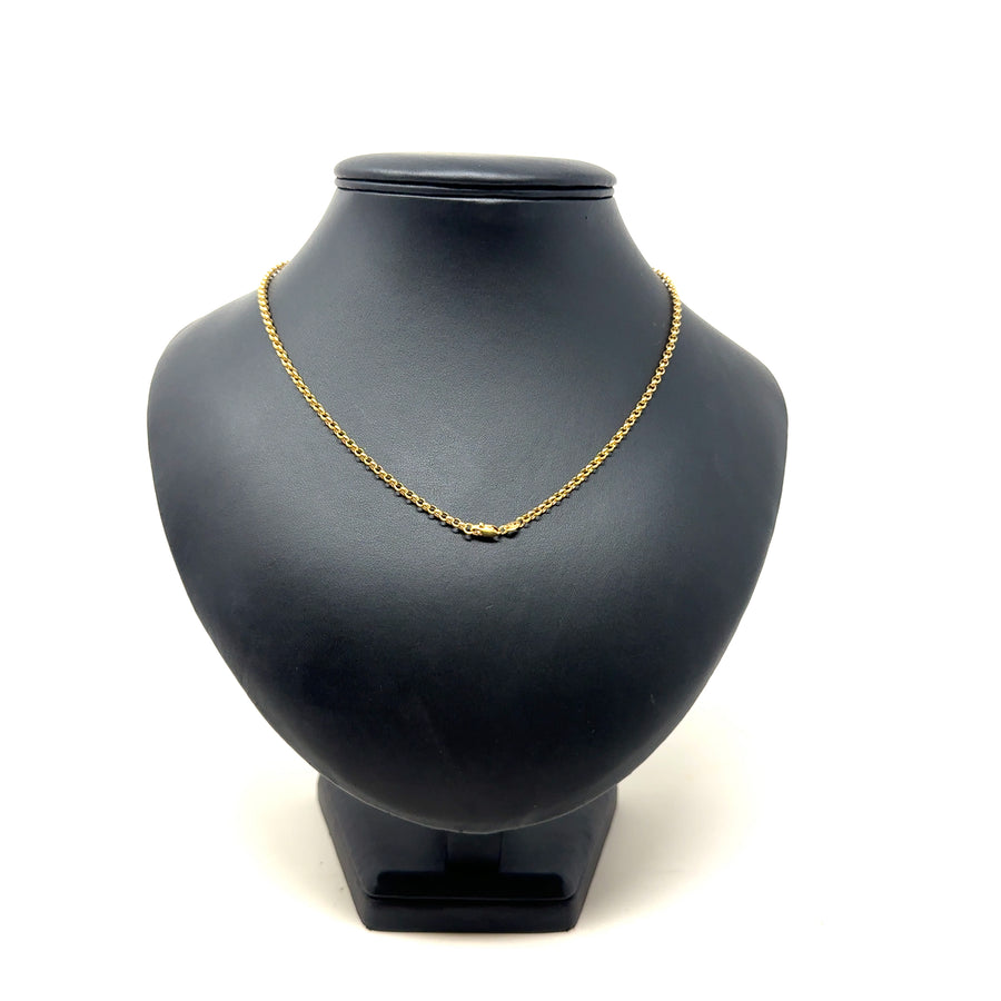 9ct Yellow Gold Fine Belcher Chain (18")