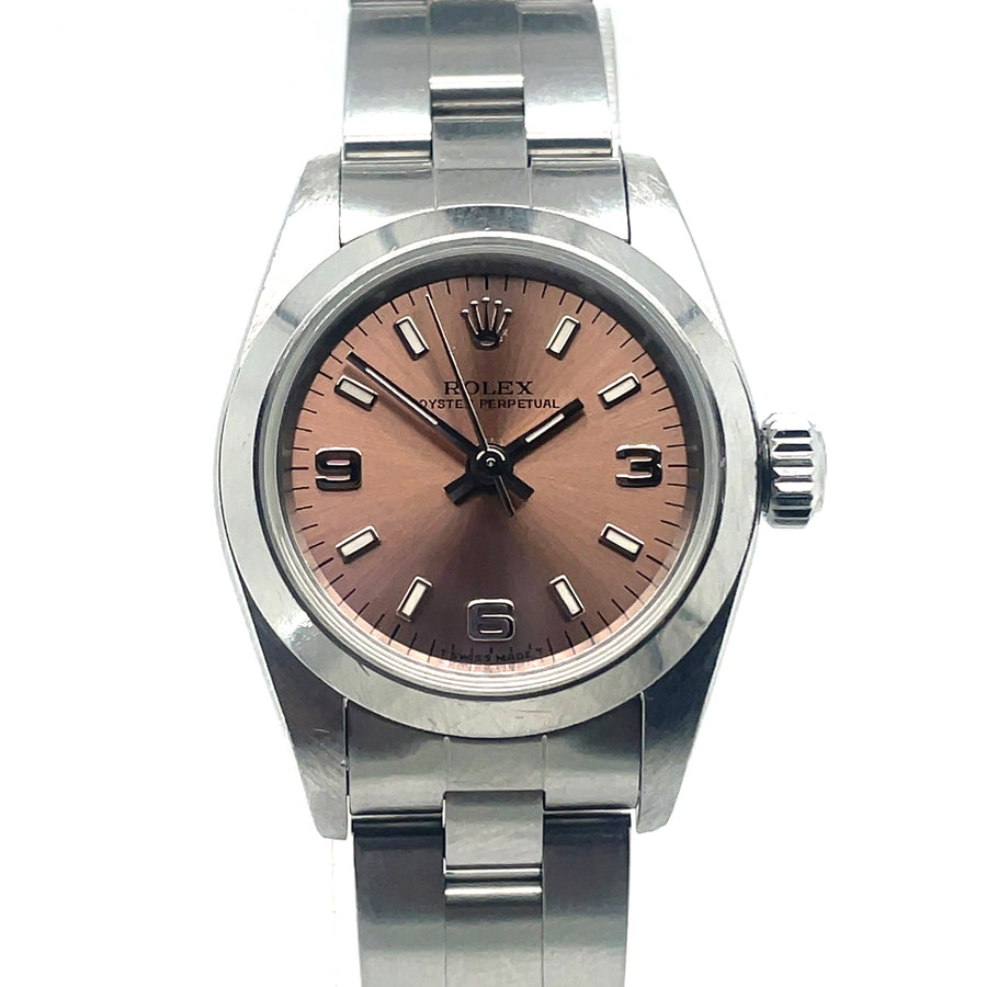 Pre-Owned Stainless Steel Oyster Perpetual Rolex (Ladies)