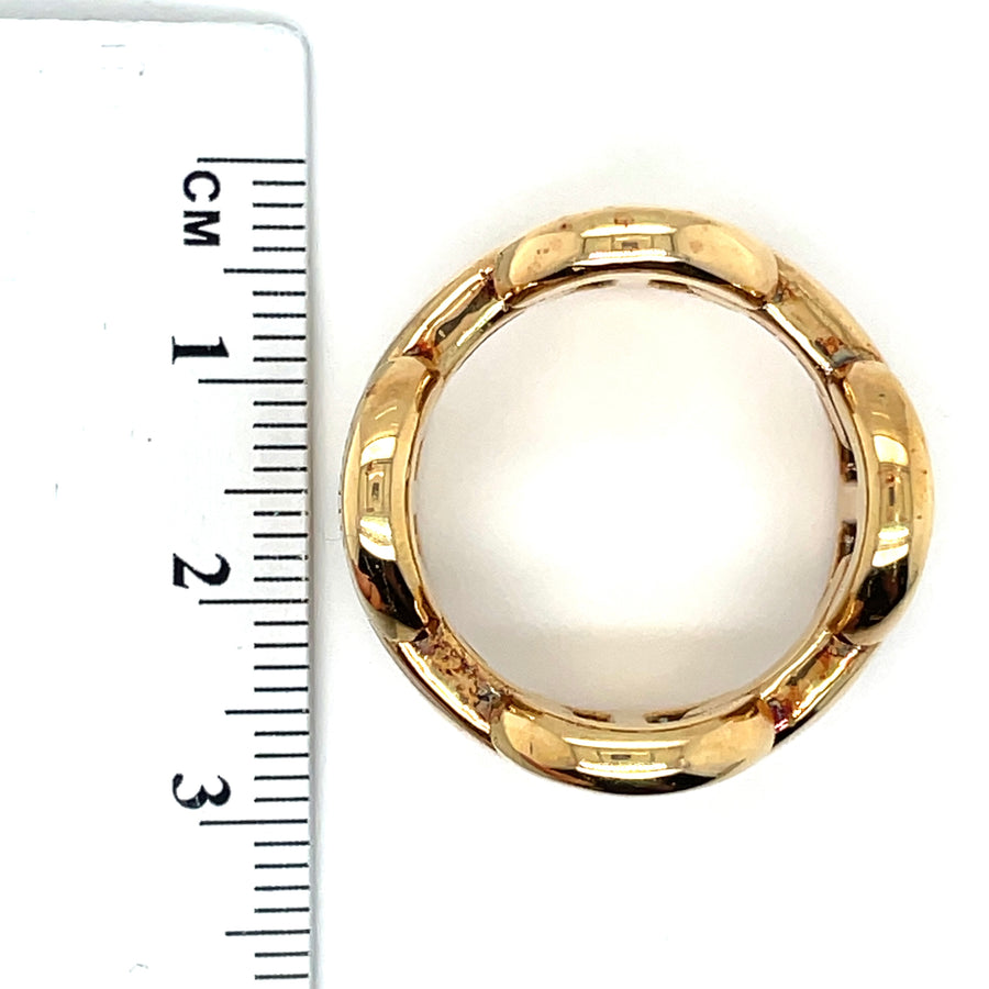 18ct Yellow Gold Hoorsenbuhs Quad Link Ring - Size R