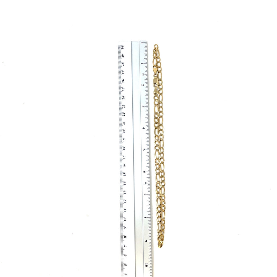 9ct Yellow Gold Figaro Chain (18")