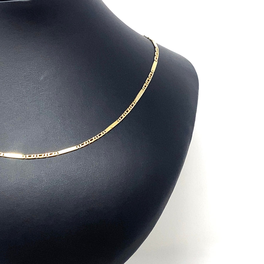 9ct Yellow Gold Fancy Link Chain (28")