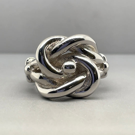 Sterling Silver Plain Knot Ring - Size U (NEW!)