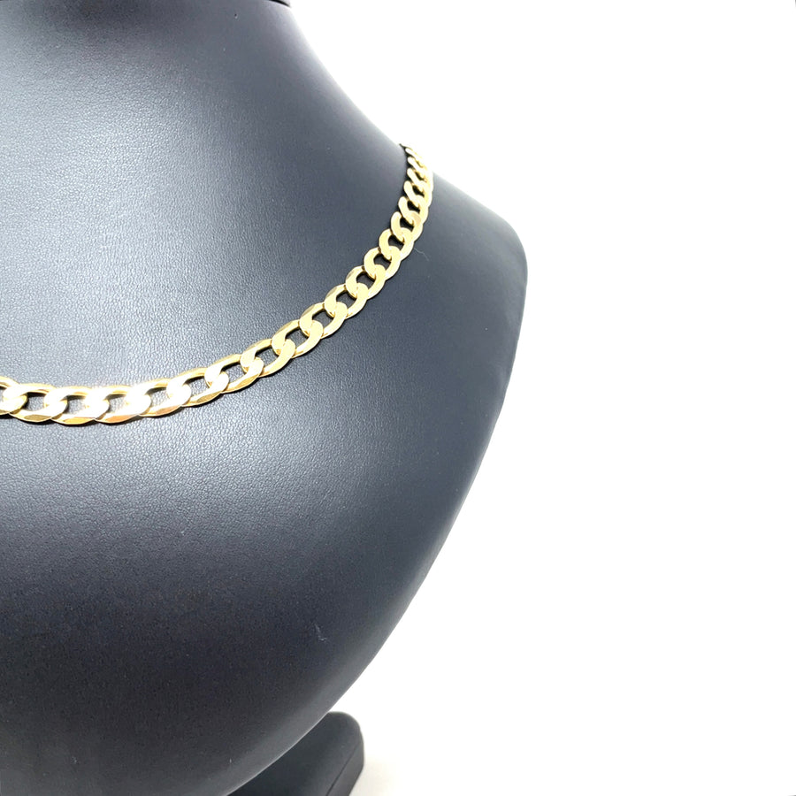 9ct Yellow Gold Curb Chain (20")