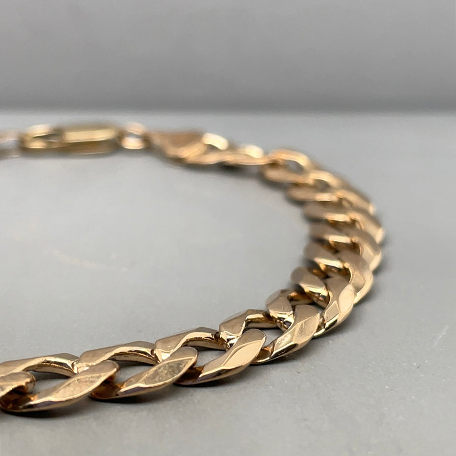 9ct Yellow Gold Curb Bracelet