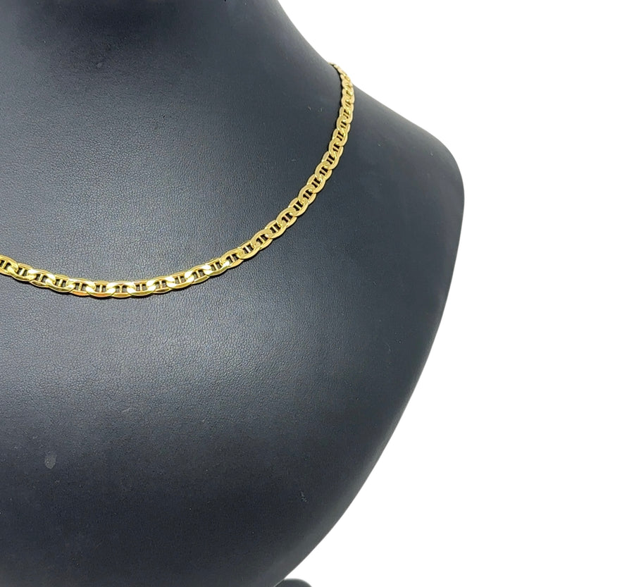 9ct Yellow Gold Marine Link Chain (18")