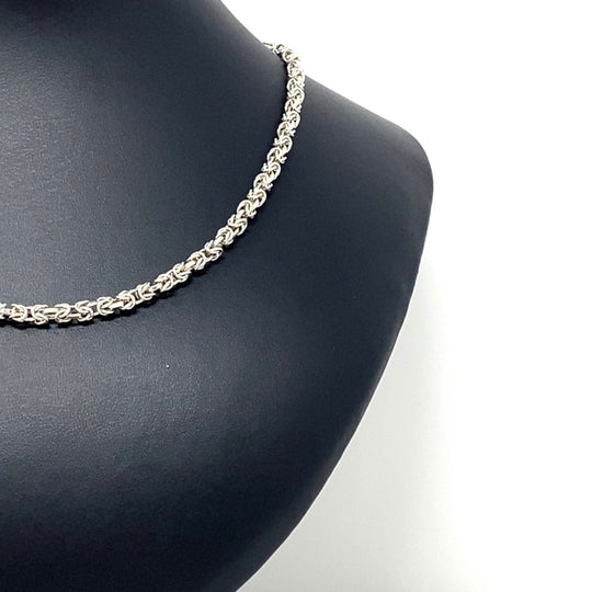 Sterling Silver Fancy Link Chain (18")