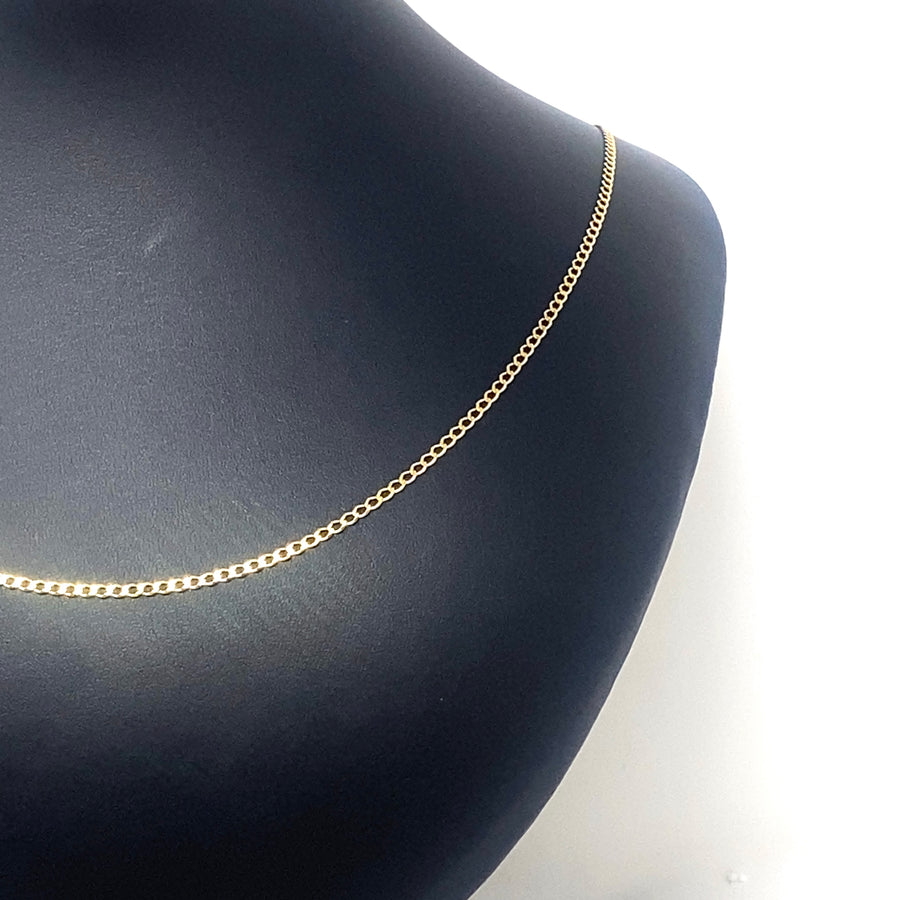 9ct Yellow Gold Curb Chain (24")