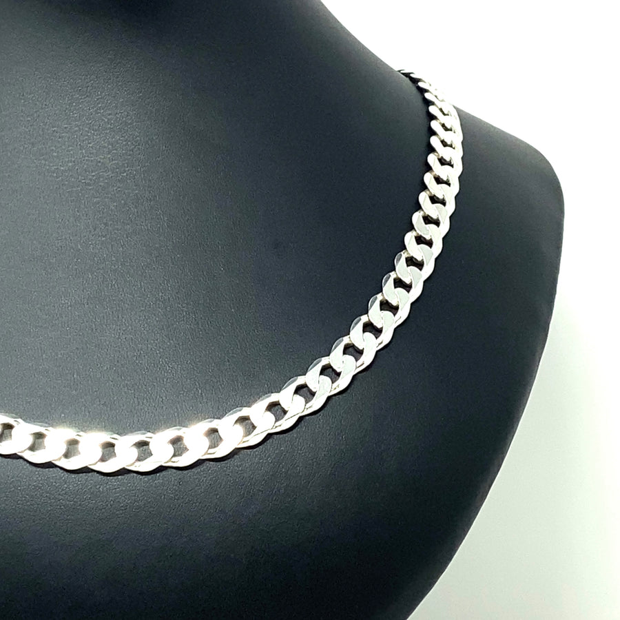 Sterling Silver Curb Chain (22")