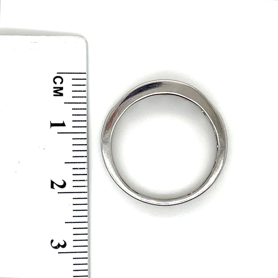 18ct White Gold Diamond Set Band Ring (c. 0.50ct) - Size N