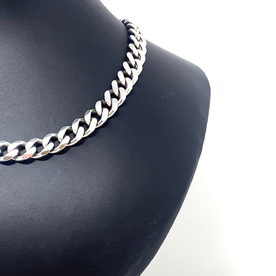 Sterling Silver Heavy Curb Chain (18")