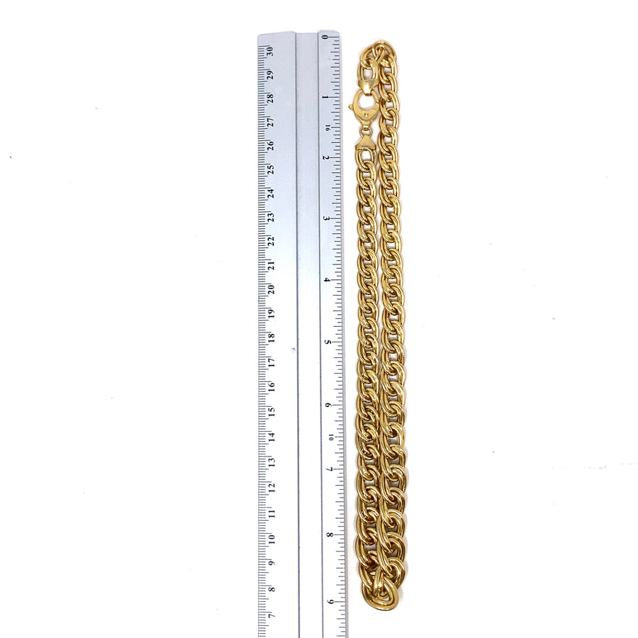 18ct Yellow Gold Graduated Necklace (18")