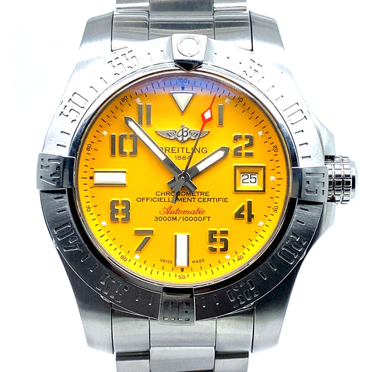 Pre-Owned Stainless Steel Avenger II Super Wolf Breitling Watch (Gents)