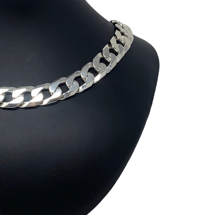 Sterling Silver Chunky Curb Chain (20")
