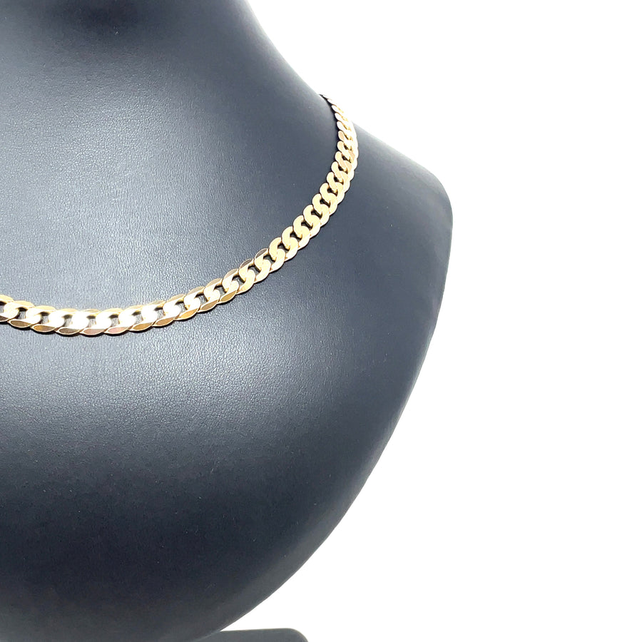 9ct Yellow Gold Curb Chain (20")