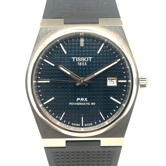 Pre-Owned Stainless Steel and Rubber Strap Powermatic 80 Tissot Watch (Gents)