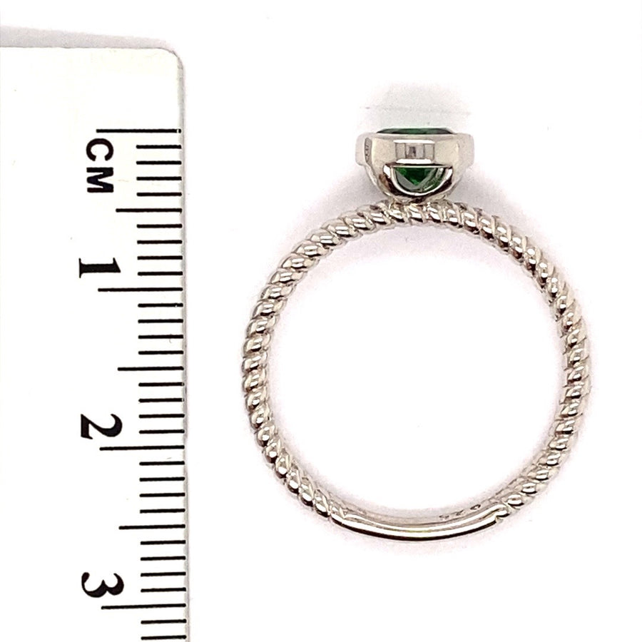 Sterling Silver Cubic Zirconia Solitaire Ring - Size Q (NEW!)