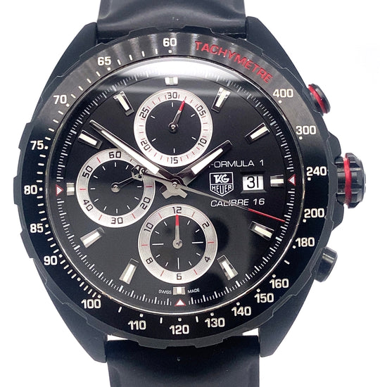 Pre-Owned Stainless Steel and Rubber Strap Formula 1 Calibre 16 Tag Heuer Watch (Gents)