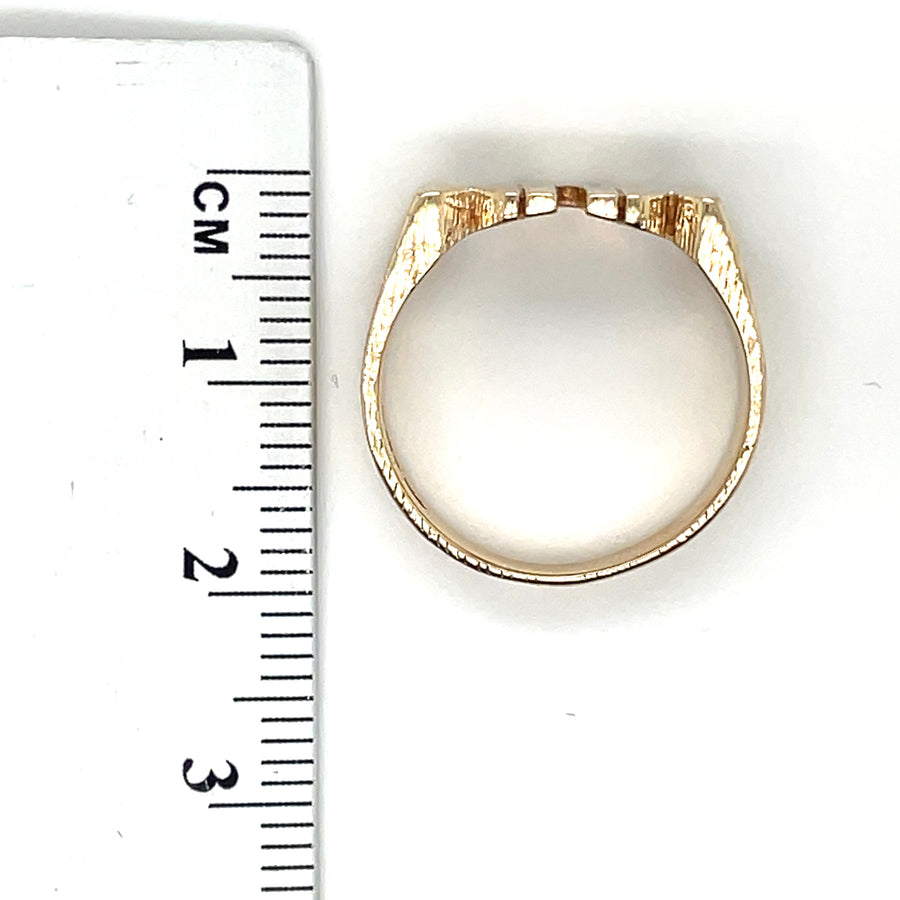 9ct Yellow Gold Mum Ring - Size M