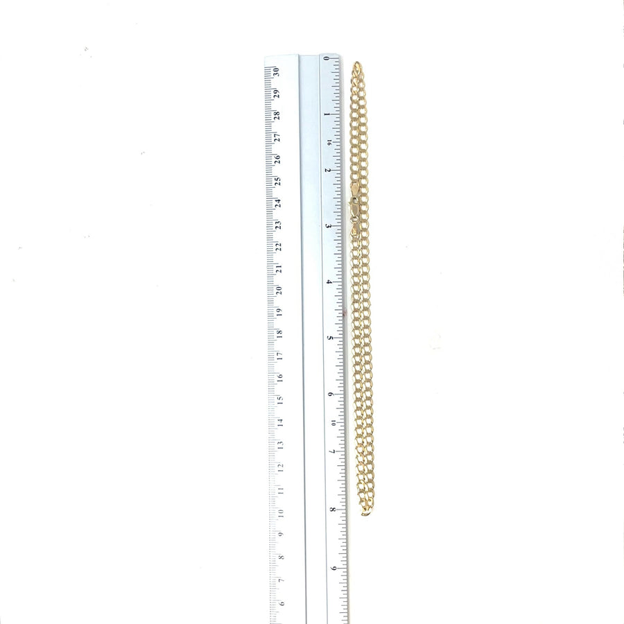 9ct Yellow Gold Curb Chain (16")