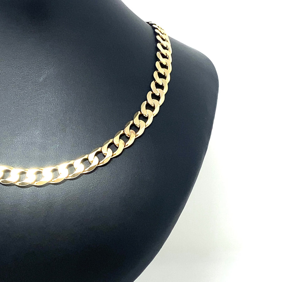 9ct Yellow Gold Heavy Curb Chain (20")