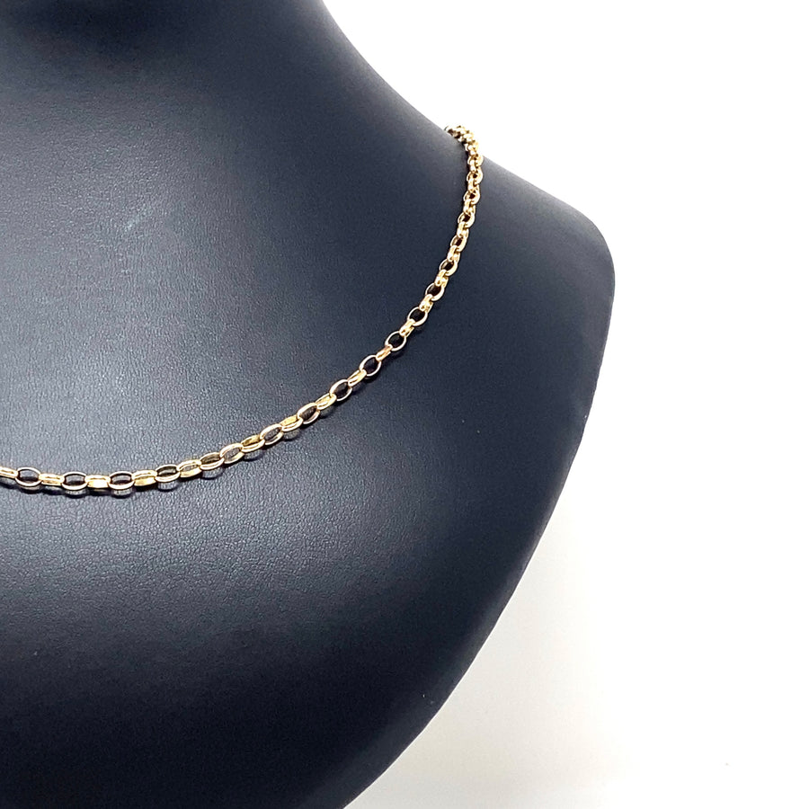 9ct Yellow Gold Belcher Chain (21")