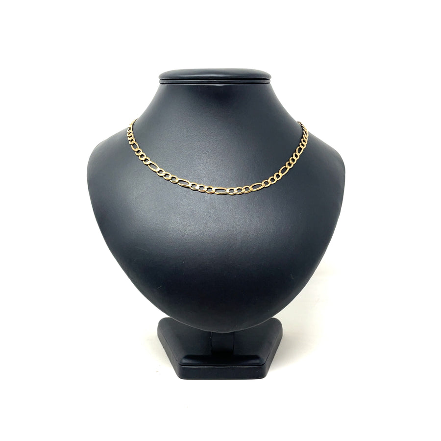 9ct Yellow Gold Figaro Chain (18")