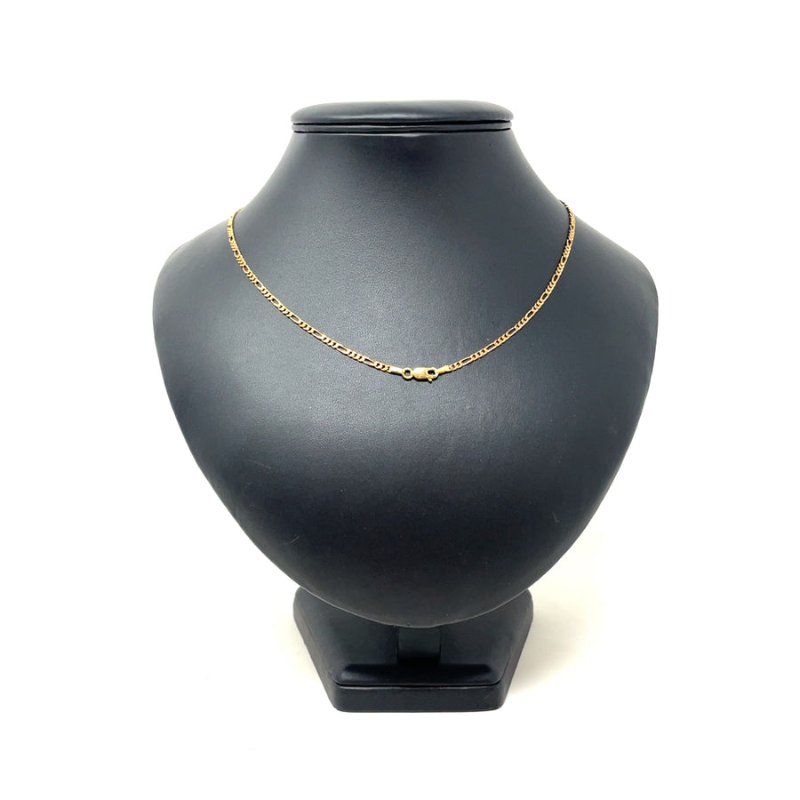 9ct Yellow Gold Figaro Chain (18")