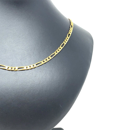 9ct Yellow Gold Figaro Chain (24")