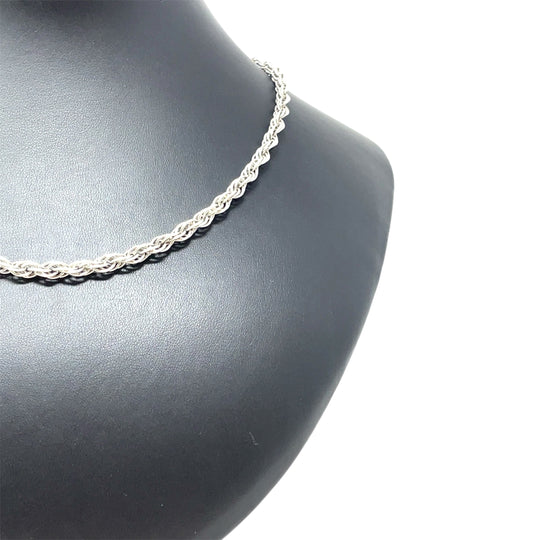 Sterling Silver Rope Chain (24")