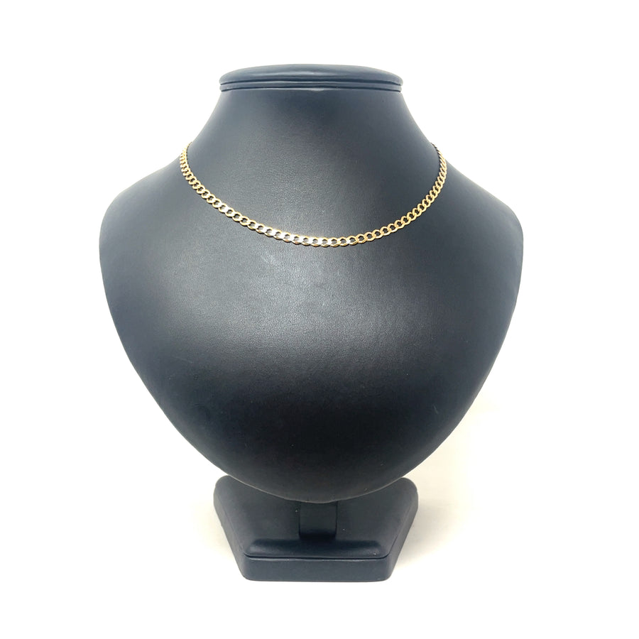 9ct Yellow Gold Curb Chain (16")