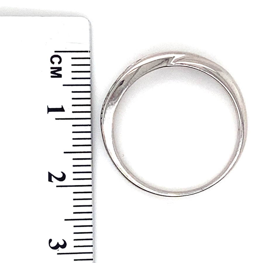 9ct White Gold Diamond Ring (c. 0.25ct) - Size R