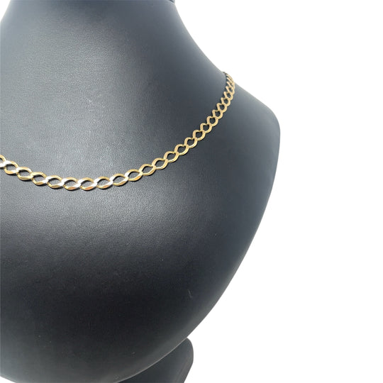 9ct Yellow Gold Curb Chain (24")