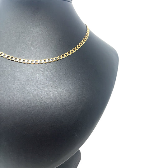 9ct Yellow Gold Curb Chain (16")